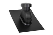 Tak och fasad - Easy Flex Roofing Sabetoflex roof hood 5-45° ø125 black abs - UNP111250545