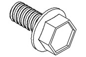 Switchboxar och skåp - Cubic Thread forming hex flange head screw din7500 form d - 2012-0816