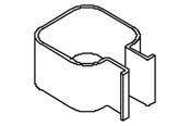 Switchboxar och skåp - Cubic Locking spring for mounting bar - 1004-0000