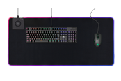 Musmattor och tillbehör - Deltaco GAMING XL RGB-Musmatta med integrerad Qi-Trådlös Laddning - GAM-092
