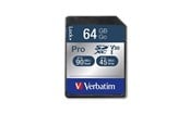 Flashram & USB Flash Drives - Verbatim PRO U3 SD - 90MB/s - 64GB - 47022