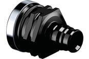 PEX-system - Uponor q&e adapter female thread ppsu black 16 mm x 12 - 1042329