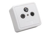 Nätverks tillbehör - Triax GAD 269 LTE 3-Port Wall Outlet for Terrestrial and Satellite Reception - 306269