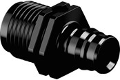 PEX-system - Uponor q&e adapter male thread ppsu black 20 x 34 - 1008663