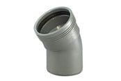 Dräneringsprodukter - Wavin Wafix pp bend 30° x 32 mm grey - 1450301