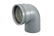 Dräneringsprodukter - Wavin Wafix pp bend 88.5° x 50 mm grey - 1450313