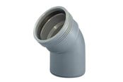 Dräneringsprodukter - Wavin Wafix pp bend 45° x 50 mm grey - 1450312