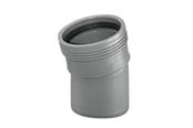 Dräneringsprodukter - Wavin Wafix pp bend 15° x 75 mm grey - 1450320