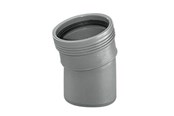 Dräneringsprodukter - Wavin Wafix pp bend 15° x 110 mm grey - 1450340