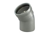 Dräneringsprodukter - Wavin Wafix pp bend 30° x 110 mm grey - 1450341