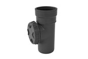 Dräneringsprodukter - Wavin Wafix pp acces pipe 110 mm with cover grey - 1450940
