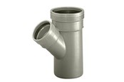 Dräneringsprodukter - Wavin Wafix pp branch 45° ø32 x ø32 mm grey - 1450400