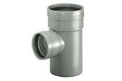 Dräneringsprodukter - Wavin Wafix pp branch 88.5° ø75 x ø75 mm grey - 1450425