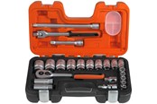 Verktyg - BAHCO 1/2 socket set 23 pcs inch 3/8-1.1/4 - S240AF