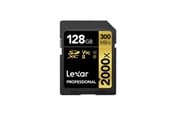 Flashram & USB Flash Drives - Lexar Professional Gold 2000x SD - 300MB/s - 128GB - LSD2000128G-BNNNG
