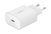 Mobile - Adapters & Chargers - Belkin BoostCharge USB-C PD 3.0 PPS Wall Charger 25W - White - WCA004vfWH
