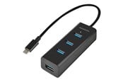 USB Hub - AXAGON HUE-S2C - hubb - 4 portar USB Hub - USB 3.2 - 4 porte - Svart - HUE-S2C
