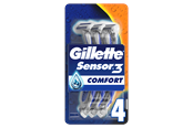Rakutrustning - Gillette Sensor3 engångsrakhyvlar x4 - 7702018490240