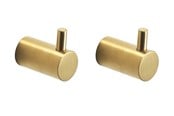 Badrumstillbehör - Pressalit Towel hook w/pin brushed brass - Q70150