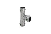 Tryckrör och kopplingar - Viega Sanpress Inox T-piece 54 x 28 x 54 mm stainless steel - 436056