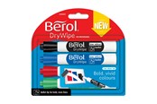 Konferens & Presentation - Berol Whiteboardpenna | rund spets | förpackning med 4 stycken - 1984863