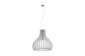 Lampor - EGLO TINDORI pendlande belysning - matt nickel/vit - 96211