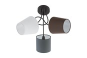 Lampor - EGLO ALMEIDA takbelysning - svart/antracit, vit, brun - 95192
