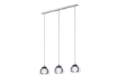 Lampor - EGLO ROCAMAR pendlande belysning - krom/klar - 94593