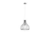 Lampor - EGLO TINDORI pendlande belysning - matt nickel/vit - 96257