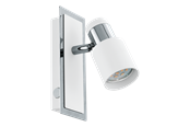 Lampor - EGLO DAVIDA spot - krom, vit - 92084