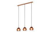 Lampor - EGLO ROCAMAR pendlande belysning - koppar/klar - 94591