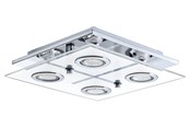 Lampor - EGLO CABO takbelysning - krom/vit, klar - 30931