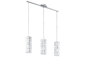 Lampor - EGLO BAYMAN pendlande belysning - krom/vit, krom - 92563