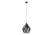Lampor - EGLO CARLTON 1 pendlande belysning - svart, koppar - 49254