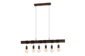 Lampor - EGLO TOWNSHEND 4 pendlande belysning - antikbrun - 49859