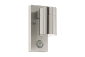 Lampor - EGLO RIGA 5 outdoor wall lamp with sensor stainless steel - 99569
