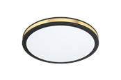 Lampor - EGLO PESCAITO ceiling lamp Ø280 mm black/gold - 99406
