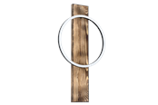 Lampor - EGLO BOYAL wall lamp LED 12W black/brown rustic - 99353