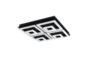 Lampor - EGLO FRADELO 1 ceiling lamp black/crystal - 99328