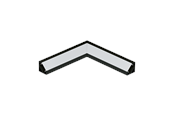 Lampor - EGLO CORNER PROFILE 2 tillbehör - anodiserad svart - 98965