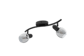 Lampor - EGLO POLLICA spot - svart/svart-transparent - 98625