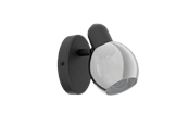 Lampor - EGLO POLLICA spot - svart/svart-transparent - 98624