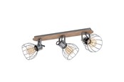 Lampor - EGLO SAMBATELLO spot - brun, silver/silver - 98136