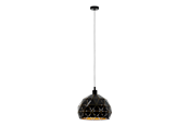 Lampor - EGLO ROCCAFORTE pendlande belysning - svart, guld *DEMO* - 97841