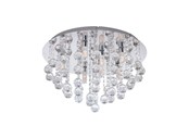 Lampor - EGLO ALFARO ceiling lamp chrome/crystal glass - 97699
