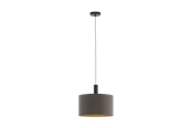 Lampor - EGLO CONCESSA 1 pendlande belysning - mörkbrun/cappuccino, guld - 97682