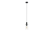 Lampor - EGLO MONTEFINO pendlande belysning - svart/klar - 97366
