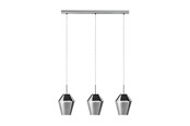 Lampor - EGLO MURMILLO pendlande belysning - krom/svart-transparent - 96774