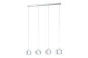Lampor - EGLO CONESSA pendlande belysning - krom/klar - 95912