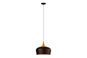 Lampor - EGLO OBREGON pendlande belysning - brun, creme, ek - 95385